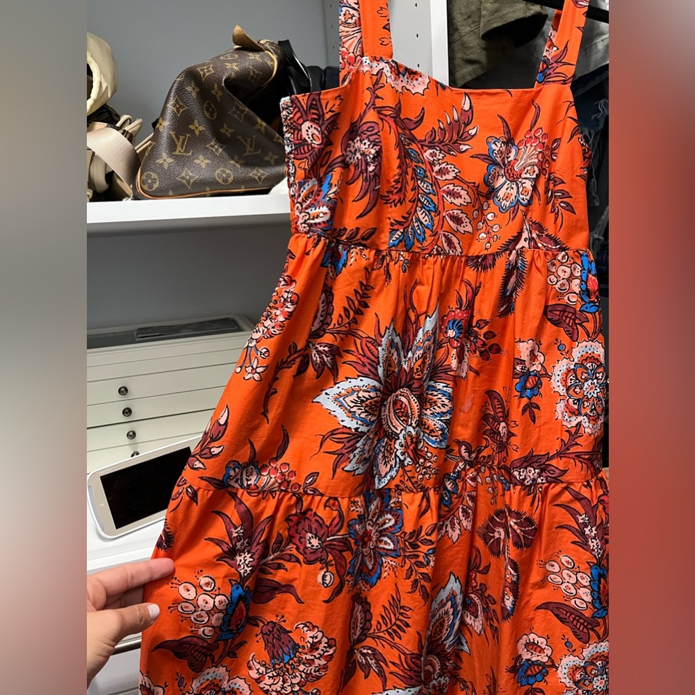 Target x RHODE Women’s Large Leafy Tiered Floral Maxi Dress - Picture 3 of 4